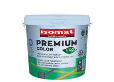ISOMAT PREMIUM COLOR ECO Εξαιρετικής ποιότητας, οικολογικό, ματ πλαστικό χρώμα για εσωτερική χρήση.