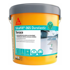 SikaFill®-365 Terrace 20 KG ΛΕΥΚΟ Ελαστική ακρυλική στεγανοποιητική επίστρωση για δώματα