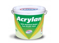 ACRYLAN 100% 10Lt  ΛΕΥΚΟ VITEX