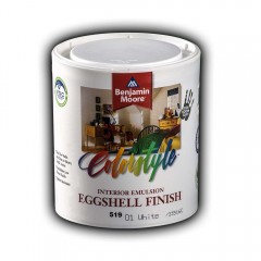BENJAMIN MOORE 519 COLORSTYLE EGGSHEL ΛΕΥΚΟ ΠΛΑΣΤΙΚΟ 10L
